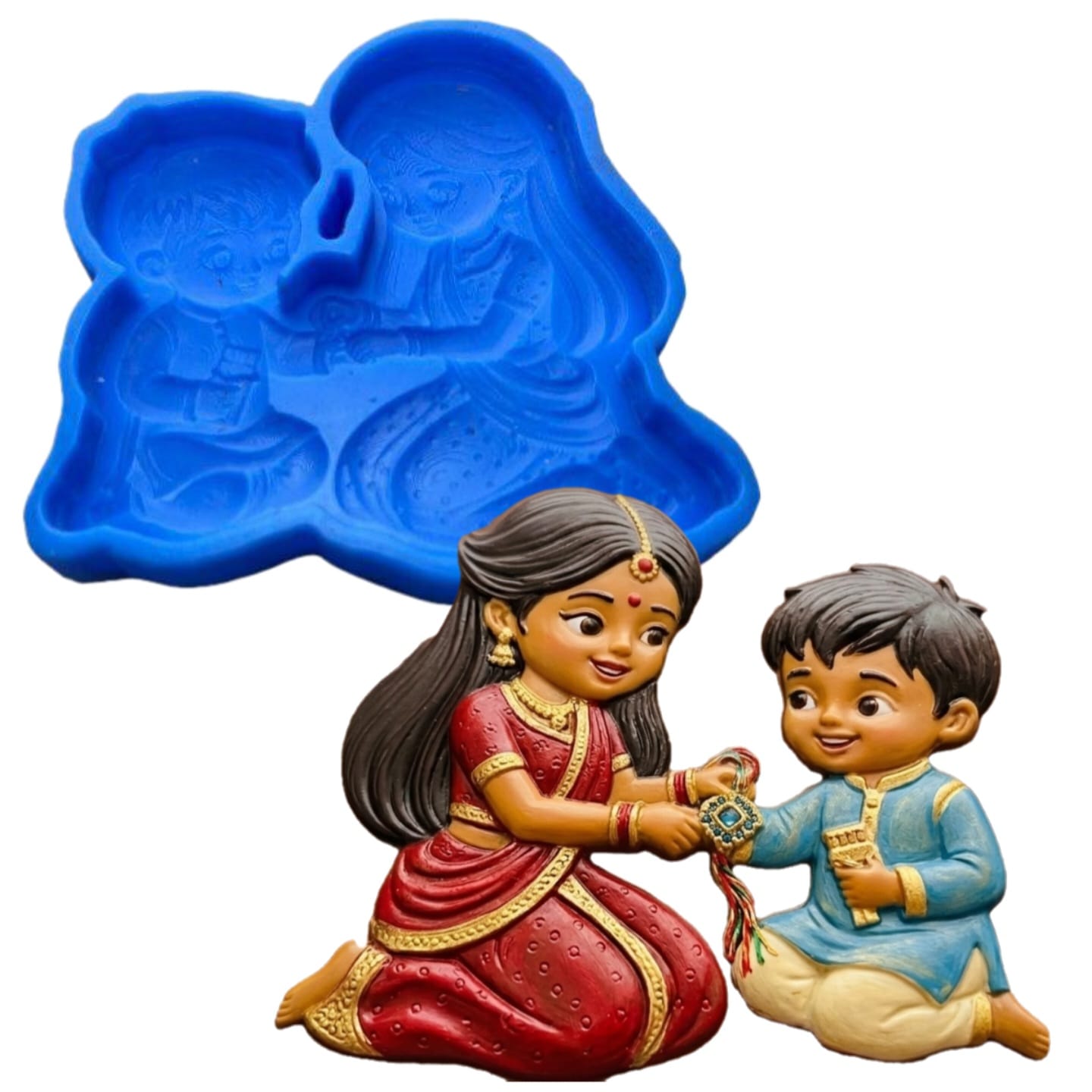 RAKHI SPECIAL SISTER BROTHER SILICONE MOULD