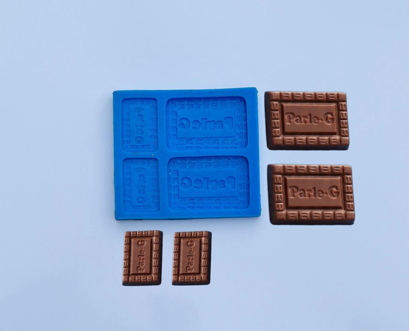 4 CAVITY PARLE-G SILICONE MOULD