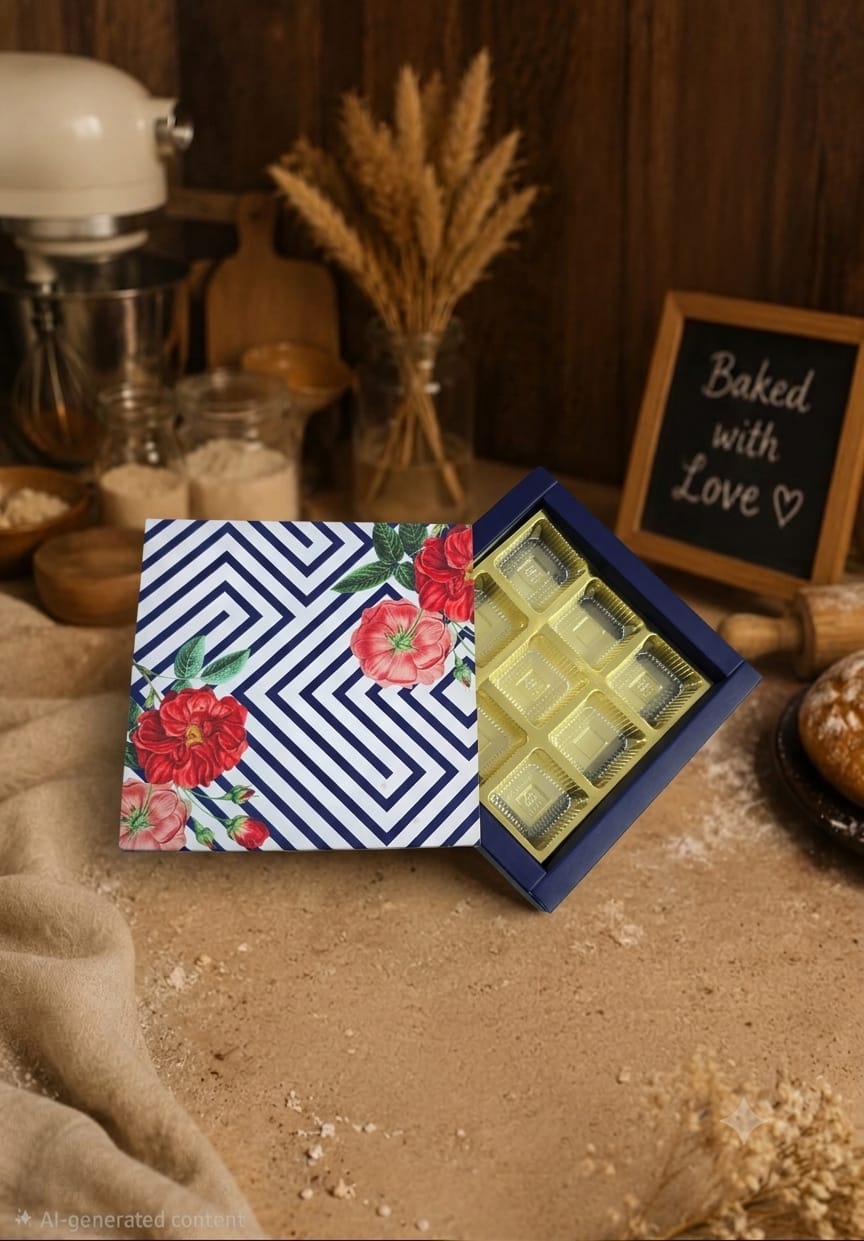 9 CAVITY CHOCOLATE BOX
