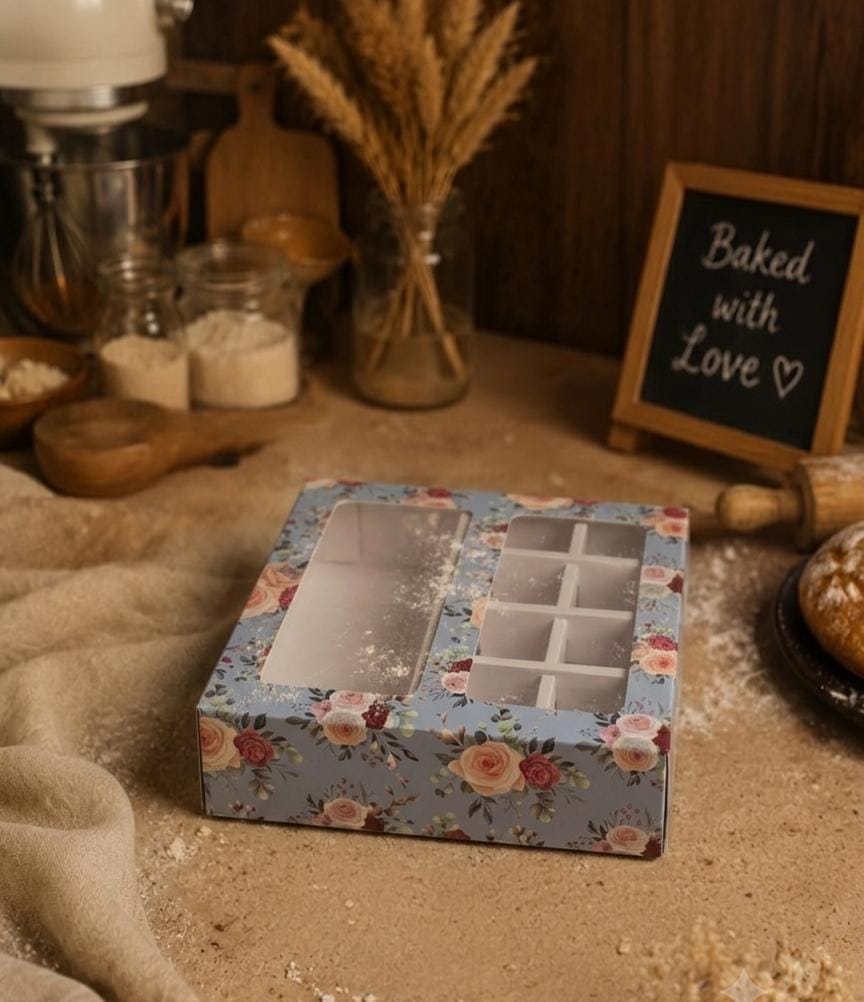 BAR WITH 8 CAVITY CHOCOLATE BOX