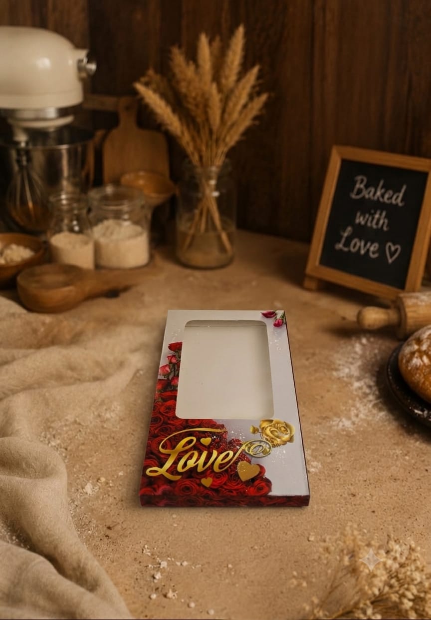 RED CHOCOLATE BAR BOX (100GM)