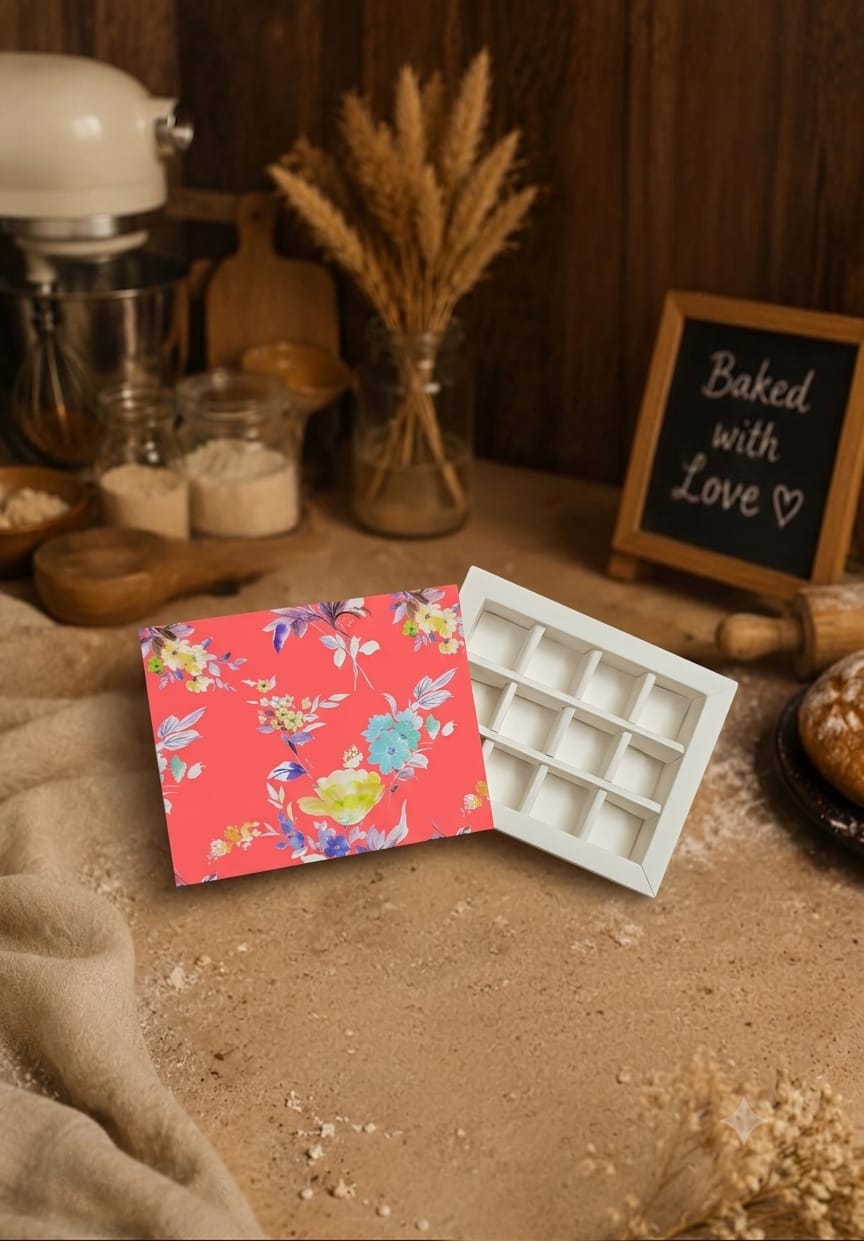 12 CAVITY CHOCOLATE BOX