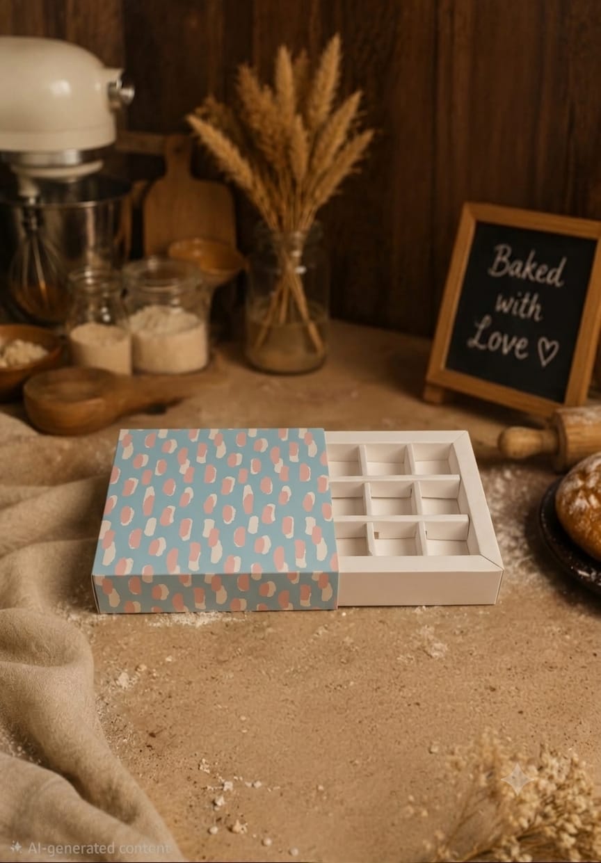 9 CAVITY CHOCOLATE BOX