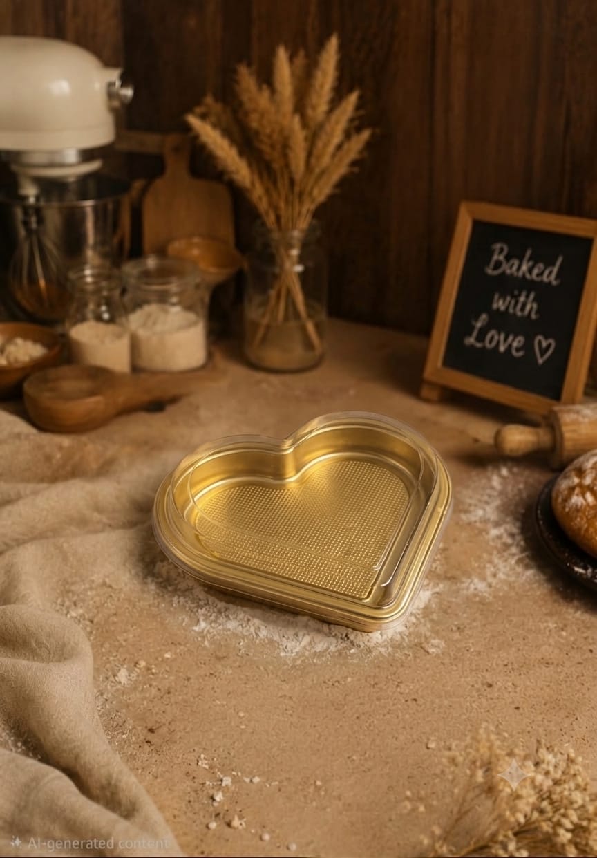 HEART GOLDEN HAMPER BOX
