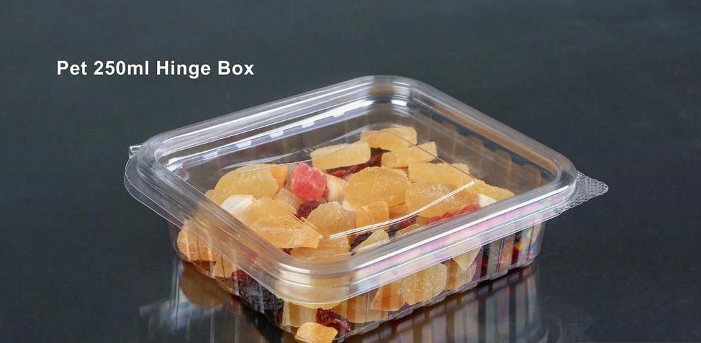 PET 250ML HINGE BOX