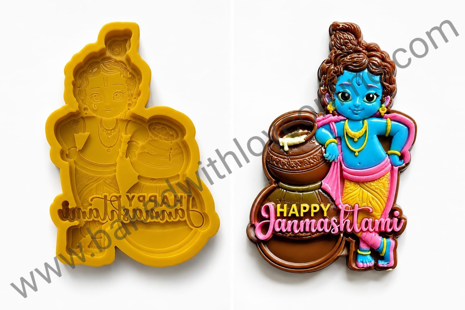 HAPPY JANMASHTAMI SILICONE MOULD