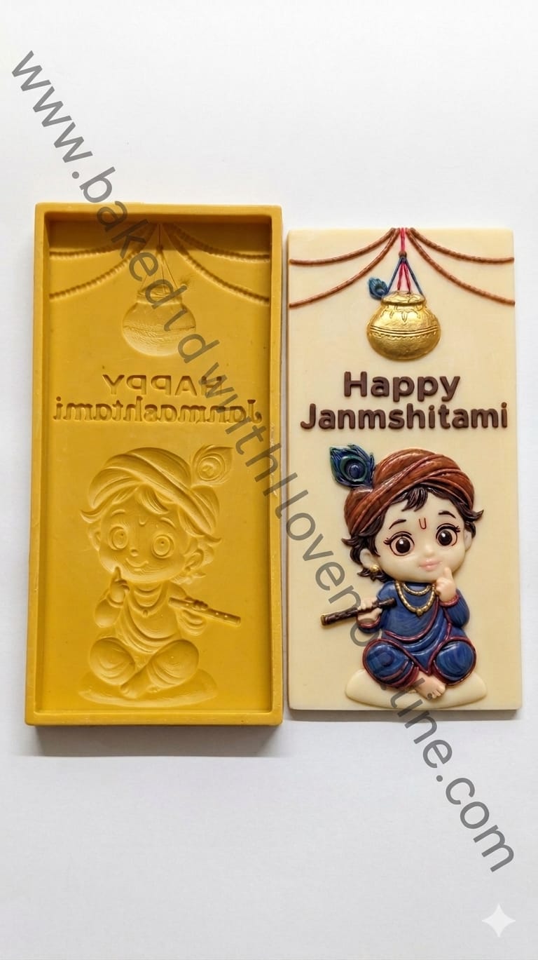 HAPPY JANMASHTAMI SILICONE MOULD