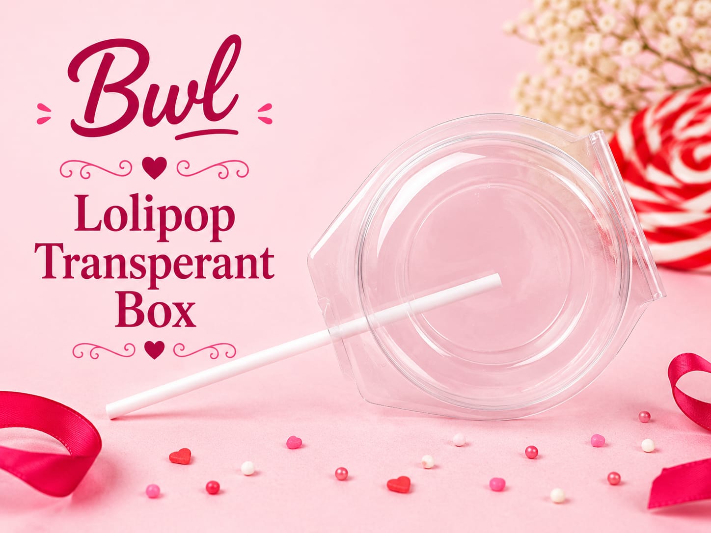 LOLIPOP TRANSPARENT CHOCOLATE BOX