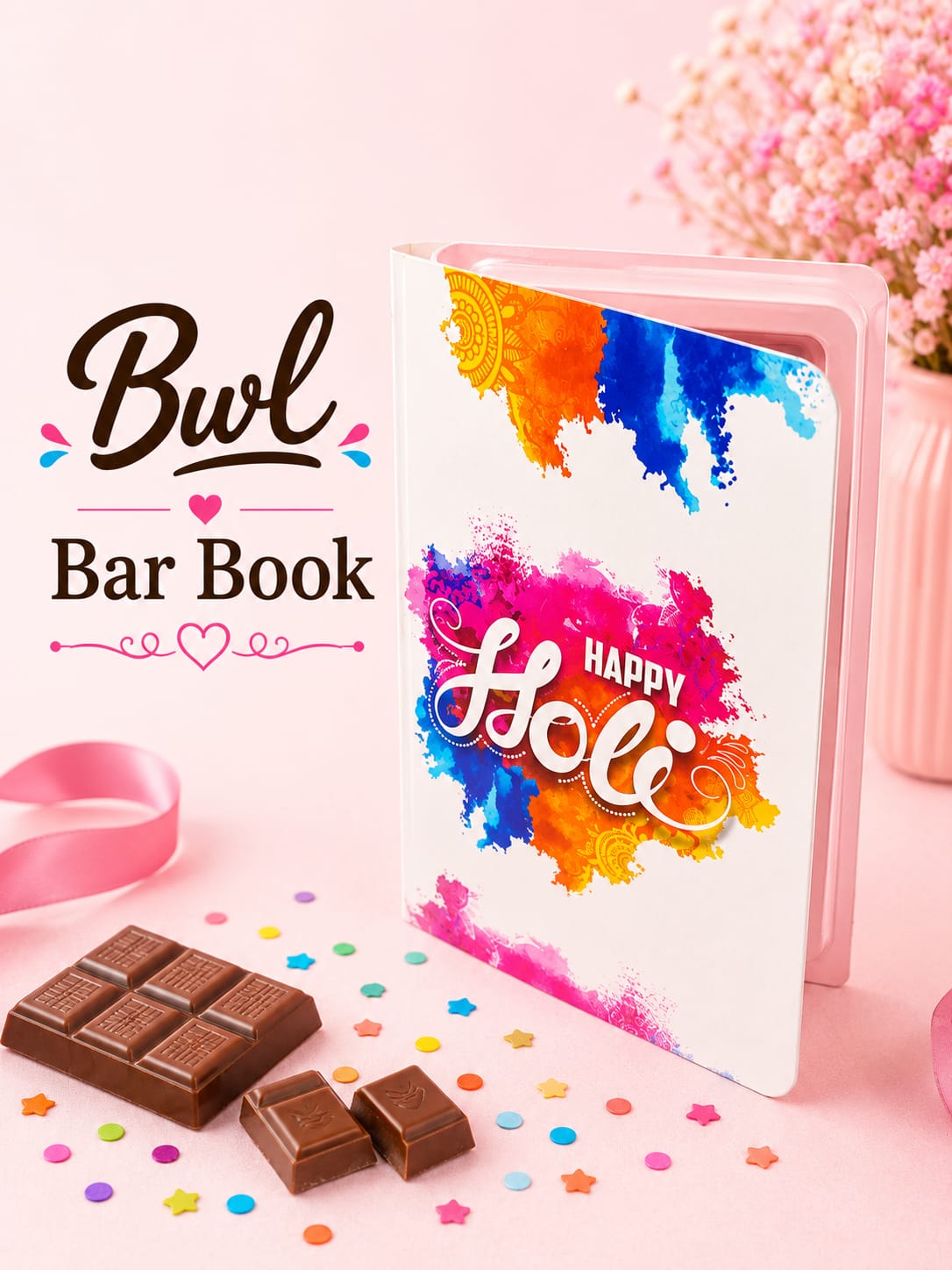 HAPPY HOLI CHOCOLATE BAR BOOK