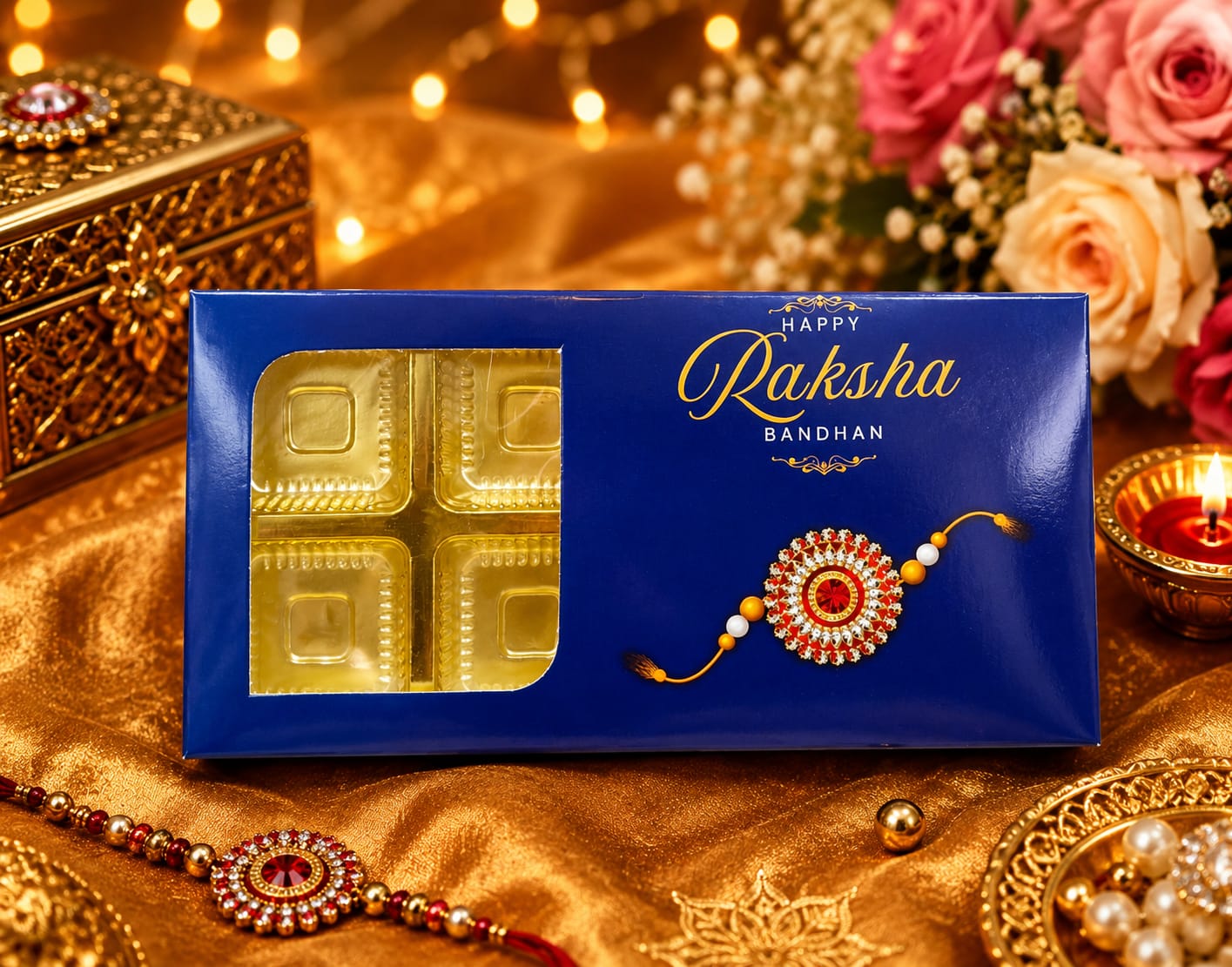 8 CAVITY HAPPY RAKSHA BANDHAN CHOCOLATE BOX (5 PCS)