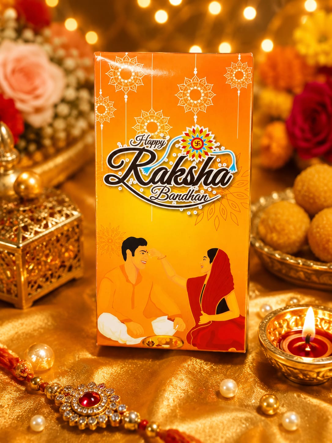 HAPPY RAKSHA BANDHAN CHOCOLATE BOX (5 PCS)