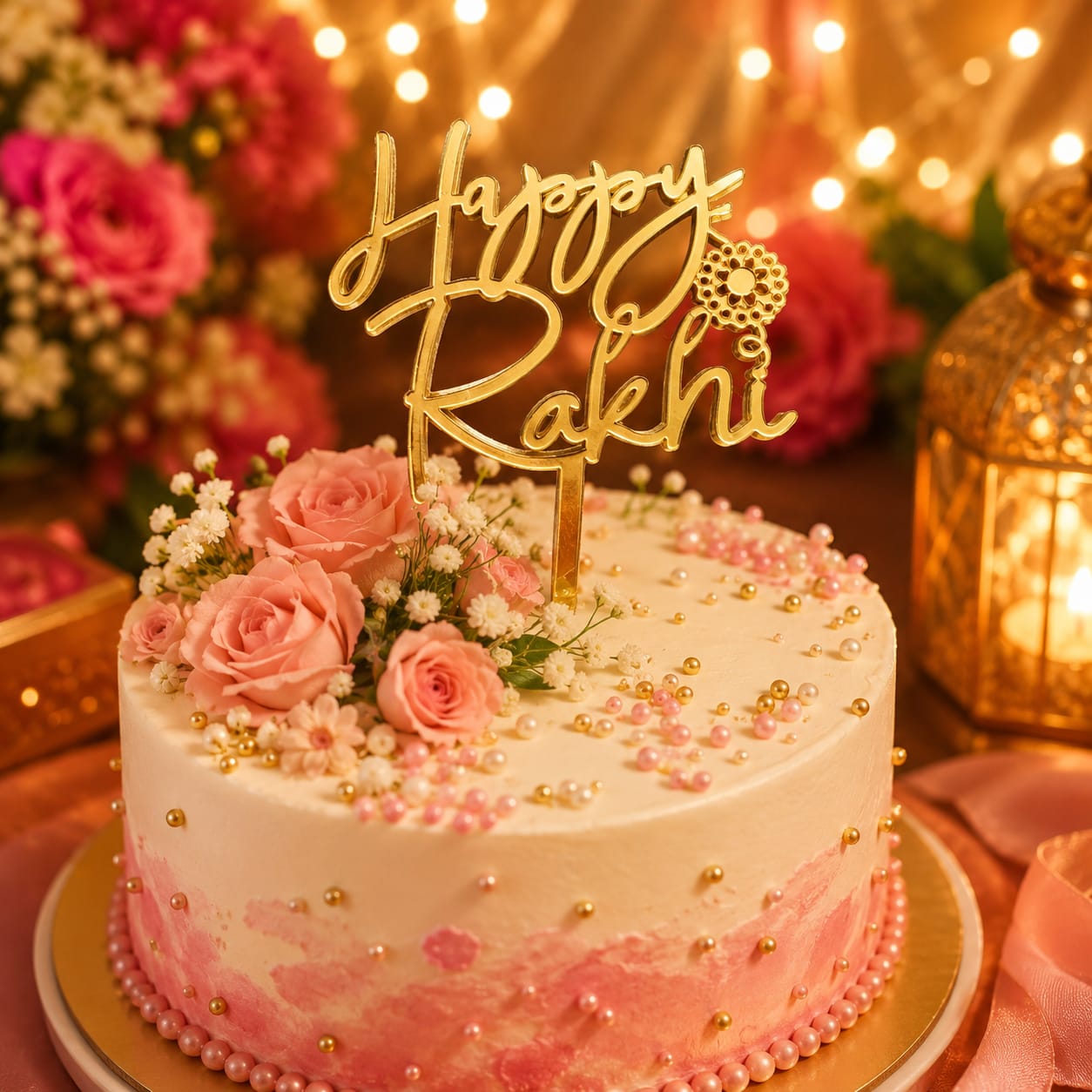HAPPY RAKHI CAKE TOPPER (5PCS)