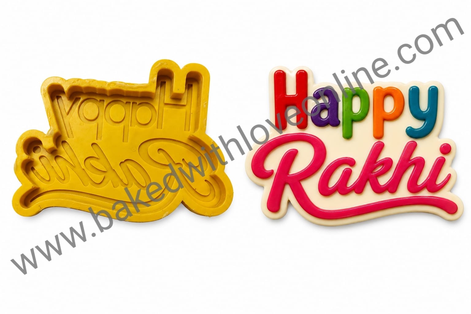 HAPPY RAKHI SILICONE MOULD